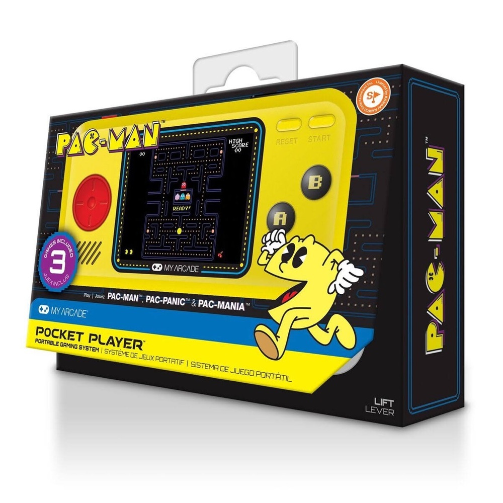 Mr PAC-MAN Pocket Player My Arcade +4 AAA  Games Included PAC PANIC PAC MANIA